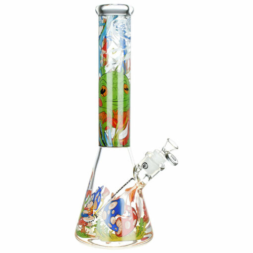 Shop Wormhole Psychedelic Forest Beaker Water Pipe - 14.5" / 14mm F in australian