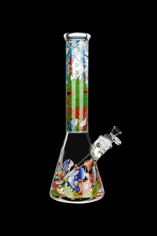 Shop Wormhole Glass Beaker Water Pipe - Psychedelic Forest in australian