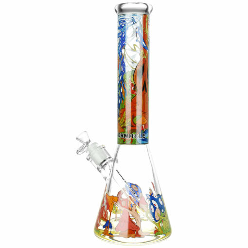 Shop Wormhole Psychedelic Forest Beaker Water Pipe - 14.5" / 14mm F in australian