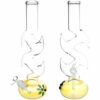 Shop Floral Diablo Glass Water Pipe - 15.75" / 14mm F in australian