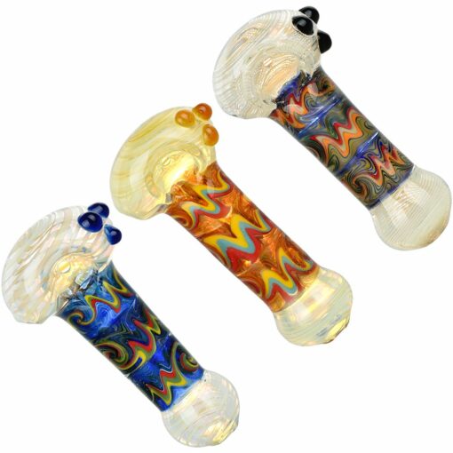 Shop Earth Tone Wig Wag Spoon Pipe - 4.5" / Colors Vary in australian