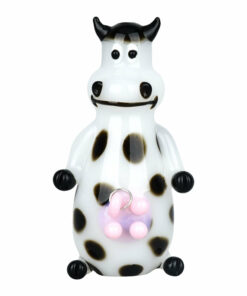 Shop Udderly Bohemian Bovine Glass Hand Pipe - 4.5" in australian