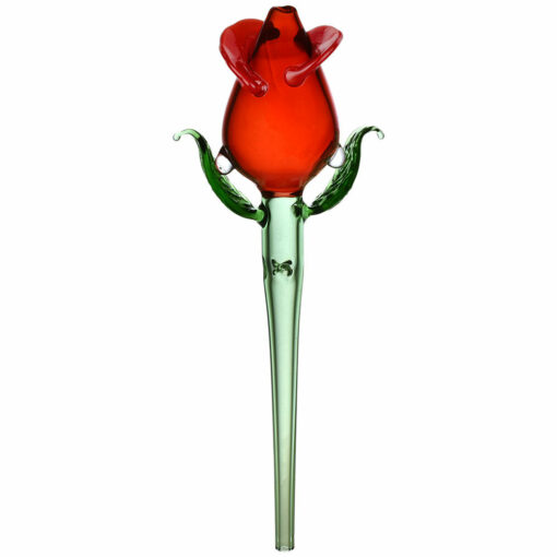 Shop Valentine Rose Glass Dab Straw - 6" in australian