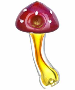 Shop Amanita Mushroom Fumed Glass Hand Pipe - 4.75" in australian