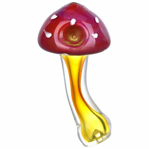 Shop Amanita Mushroom Fumed Glass Hand Pipe - 4.75" in australian