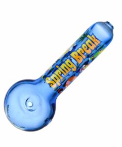 Shop 6CT BOX - Spring Break 2024 Glass Spoon Pipe - 5" / Assorted Colors in australian