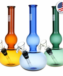 Shop Phoenix Rising Double Bubble Glass Water Pipe - 8.75" / Colors Vary in australian