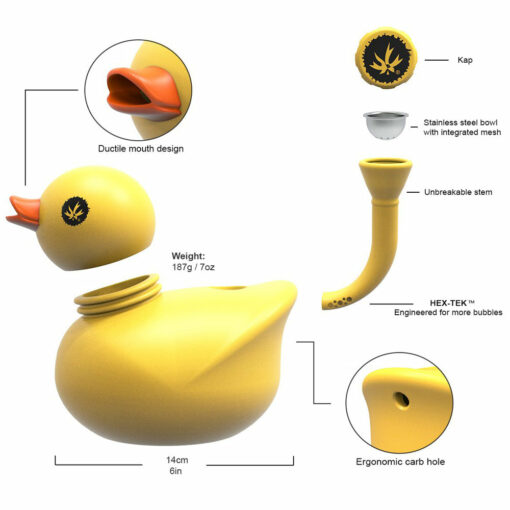 Shop Piecemaker "Kwack" Silicone Duck Water Pipe in australian