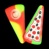 Shop Pizza Slice Silicone Hand Pipe with Glass Bowl in australian