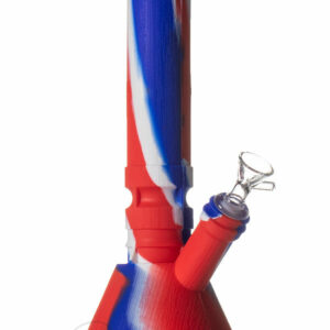 Shop Premium Silicone Beaker - Blue/Red/White in australian