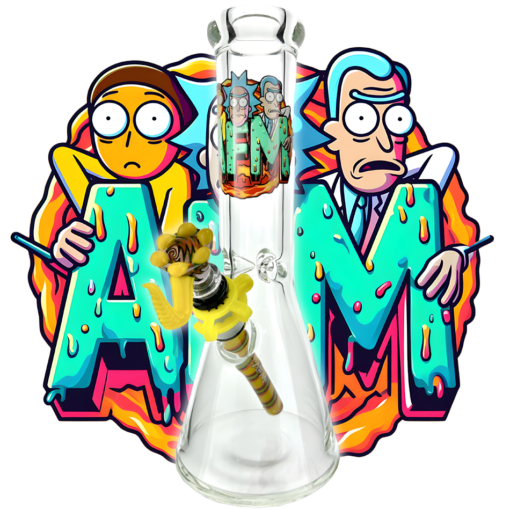 Shop 12" Collectable Anime 9mm Beaker Bong Bundle in australian