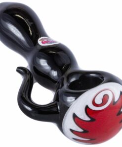 Shop Crush Eye Candy Black Onyx Tusk Hand Pipe - Vibrant Borosilicate Glass 4.5" in australian