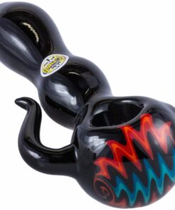 Shop Crush Eye Candy Black Onyx Tusk Hand Pipe - Vibrant Borosilicate Glass 4.5" in australian