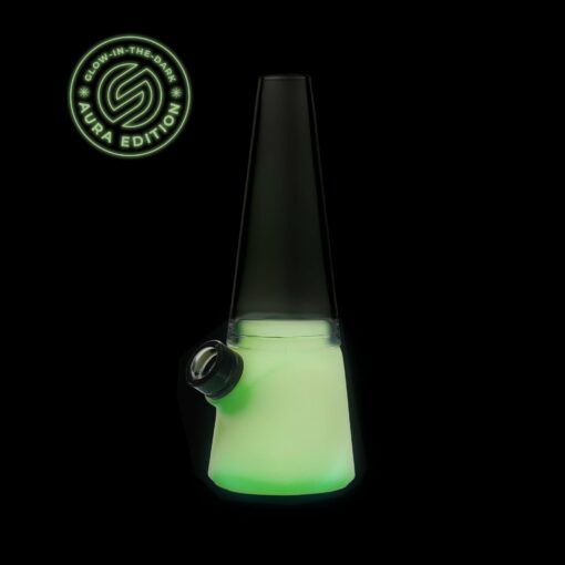 Shop SoftGlass Aura Glow-in-the-Dark Totem Bong - Limited Edition in australian