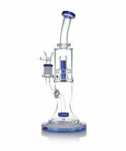 Shop 1Stop Glass 12 Inch Double Perc Bong – UFO Perc and Showerhead in australian