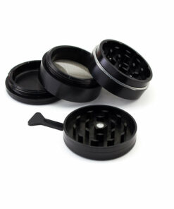 Shop SPLIFF Black Aluminium Grinder 50mm - 4 part in australian