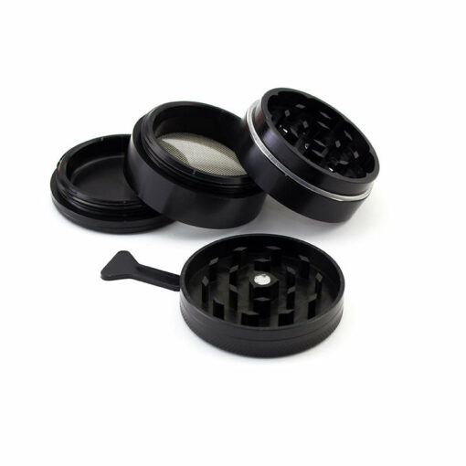 Shop SPLIFF Black Aluminium Grinder 50mm - 4 part in australian