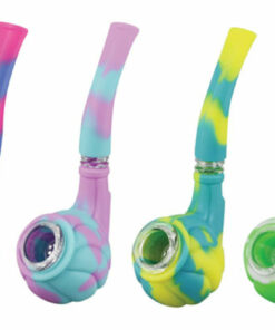 Shop Silicone Hand Pipe with Glass Bowl in australian
