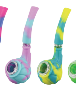 Shop Silicone Hand Pipe with Glass Bowl in australian