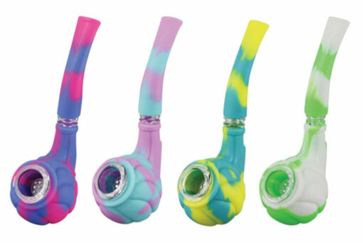 Shop Silicone Hand Pipe with Glass Bowl in australian