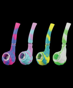 Shop Silicone Hand Pipe with Glass Bowl in australian