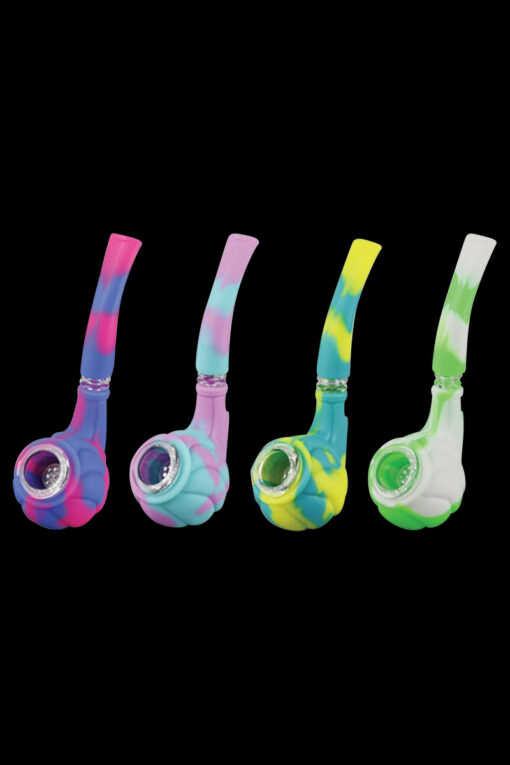 Shop Silicone Hand Pipe with Glass Bowl in australian