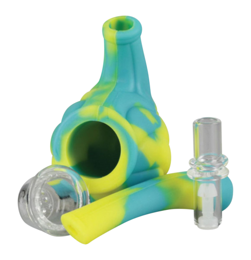 Shop Silicone Hand Pipe with Glass Bowl in australian