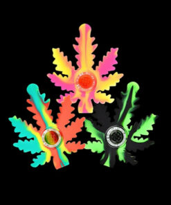 Shop Silicone Hemp Leaf Hand Pipe in australian