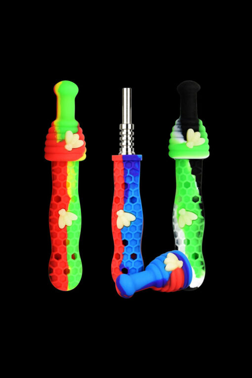 Shop Silicone UV Honeybee Vapor Straw with Cap in australian