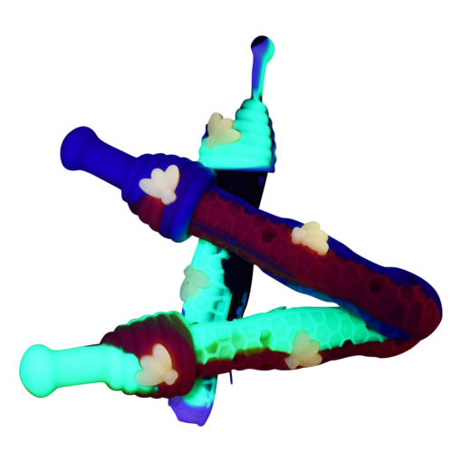 Shop Silicone UV Honeybee Vapor Straw with Cap in australian