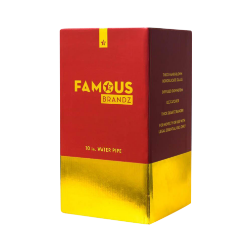 Shop Famous Brandz "Surrender" 10" Straight Tube Dab Rig in australian