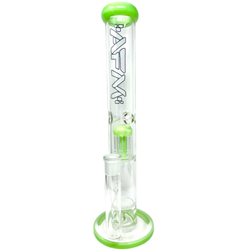 Shop 14" AFM Glass Ripper Single Arm Perc Glass Straight Tube Bong in australian