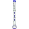 Shop 21" AFM Ripper Triple Tree Perc Glass Straight Tube Bong in australian