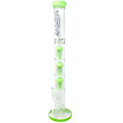 Shop 21" AFM Ripper Triple Tree Perc Glass Straight Tube Bong in australian