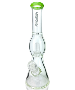 Shop 12" AFM Glass UFO Color Lip Glass Beaker Bong in australian