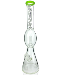 Shop 18" AFM Glass Flying Saucer Color Lip Glass Beaker Bong in australian