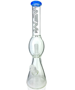 Shop 18" AFM Glass Flying Saucer Color Lip Glass Beaker Bong in australian