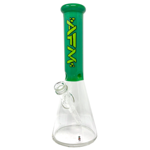 Shop 12" AFM Glass Extraterrestrial Colored Glass Sleeve Beaker Bong in australian