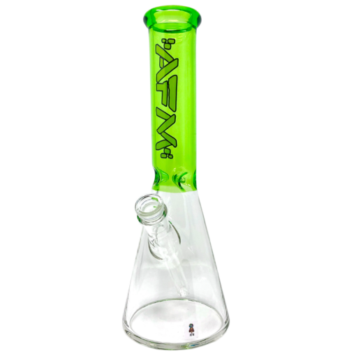 Shop 12" AFM Glass Extraterrestrial Colored Glass Sleeve Beaker Bong in australian