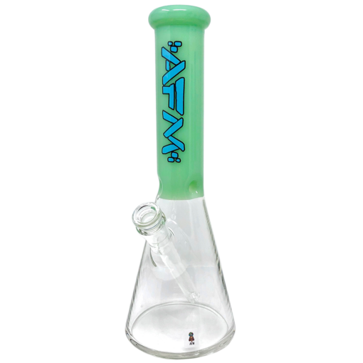 Shop 12" AFM Glass Extraterrestrial Colored Glass Sleeve Beaker Bong in australian