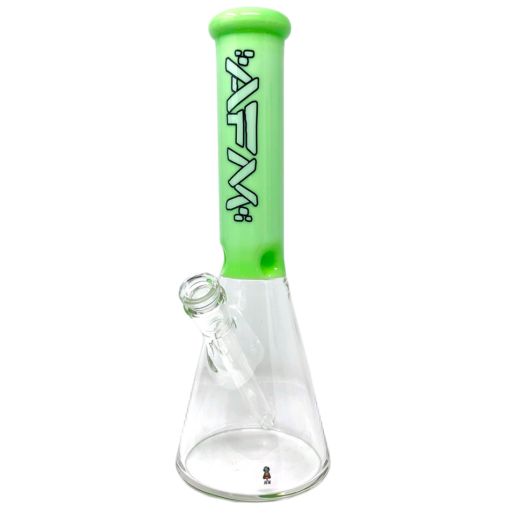 Shop 12" AFM Glass Extraterrestrial Colored Glass Sleeve Beaker Bong in australian