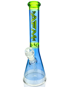 Shop 12" AFM Glass Extraterrestrial Double Color Glass Beaker Bong in australian