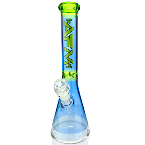 Shop 12" AFM Glass Extraterrestrial Double Color Glass Beaker Bong in australian