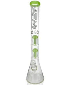 Shop 18" AFM Hitter Double Arm Perc 9mm Glass Beaker Bong in australian