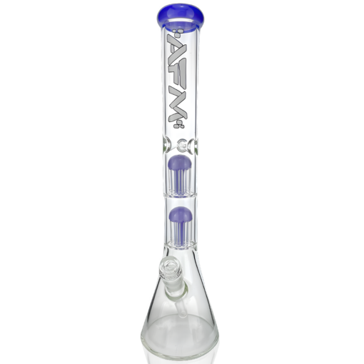 Shop 18" AFM Hitter Double Arm Perc 9mm Glass Beaker Bong in australian