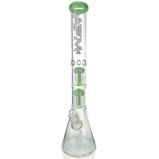 Shop 18" AFM Hitter Double Arm Perc 9mm Glass Beaker Bong in australian