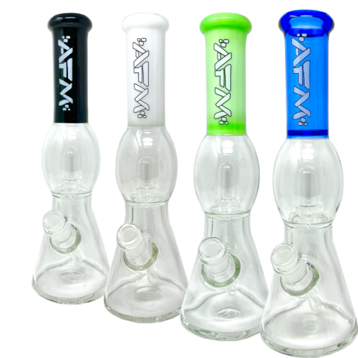 Shop 12" AFM Glass UFO Sleeve Glass Beaker Bong in australian