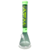 Shop 18" AFM Pulsar Color Glass Beaker Bong - Smokey/ Slime in australian