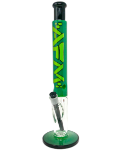 Shop 18" AFM Lightbeam Forest Green Straight Tube Bong in australian