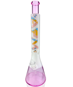 Shop 18" AFM Glass Ice Cream Quasar Glass Beaker Bong in australian